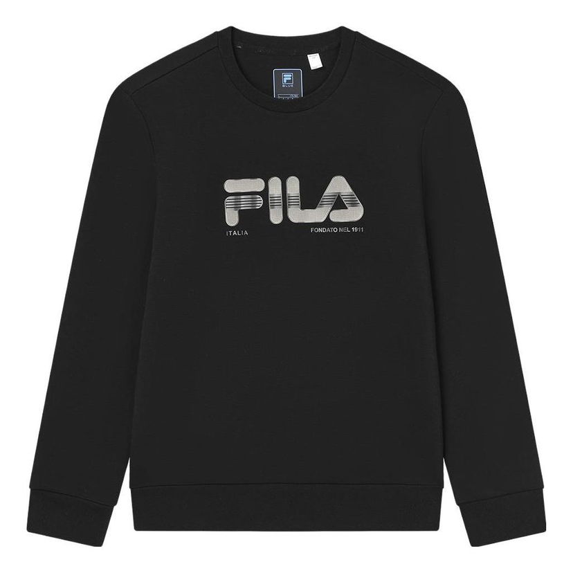 Pleteni pulover FILA Core Design Museum Pullover Sweater Črna | F11M342211F-BK