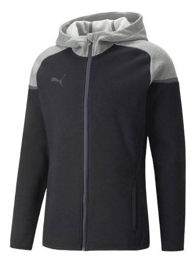 Pulover Puma teamCup Casuals Full-Zip Hoodie Črna | 65798703
