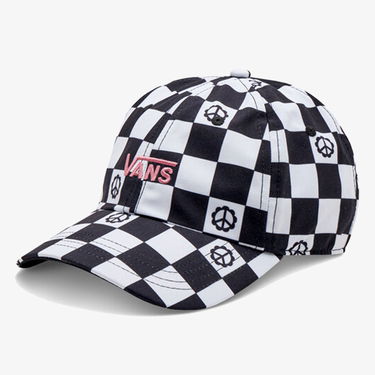 Kapa Vans Checkered Print Baseball Cap Črna | VN0A34GRY0J, 1