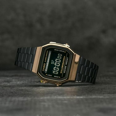 Ure CASIO Collection Vintage Črna | A168WEGB-1BEF, 2