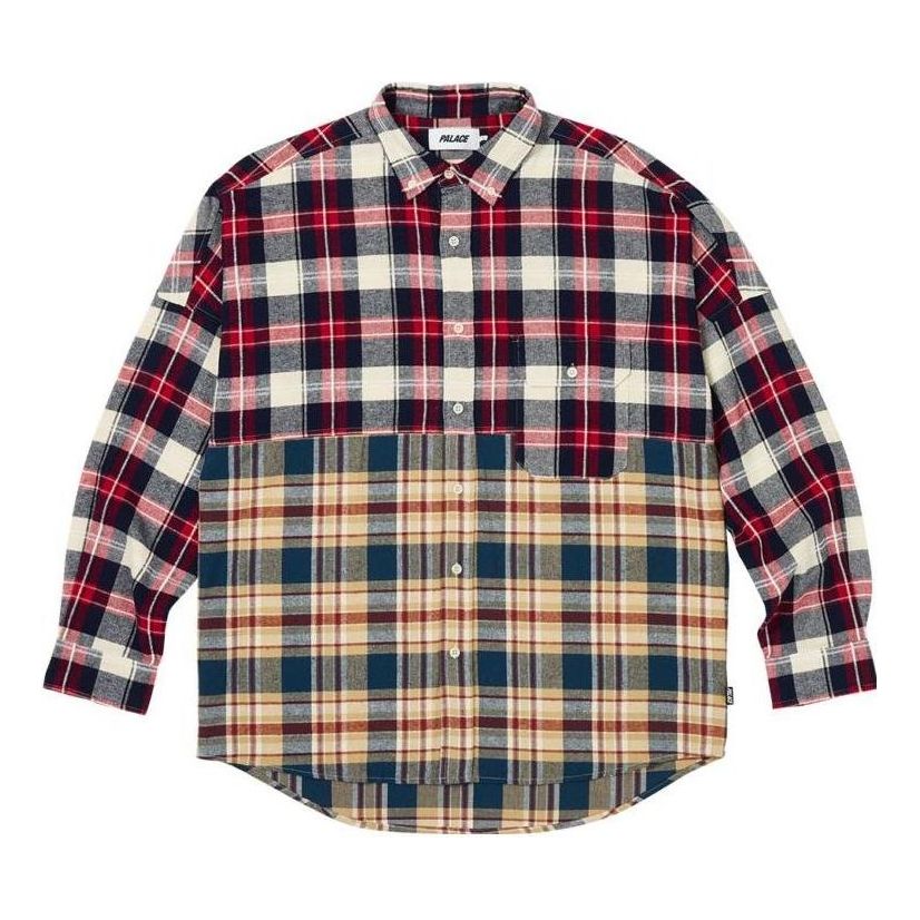 Srajce Palace Palace Checkmate Drop Shoulder Flannel Shirt Rdeča | PLC-FW23-016