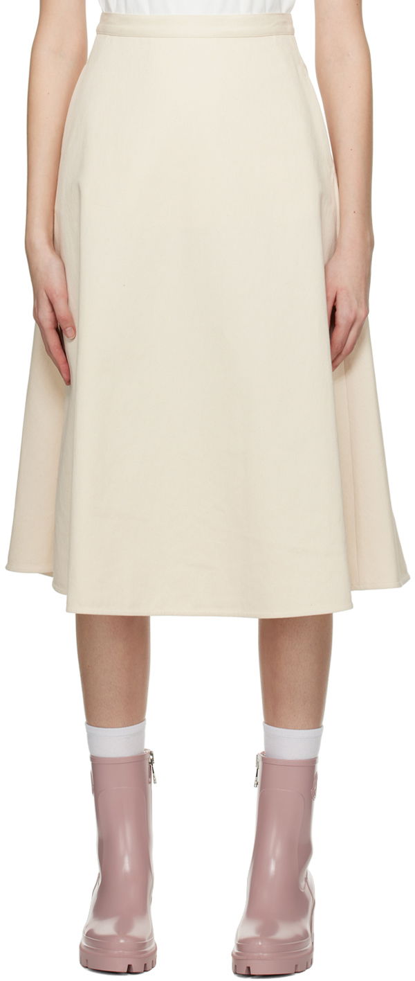 Krila Moncler A-Line Midi Bela | I10932D00016596IT, 0