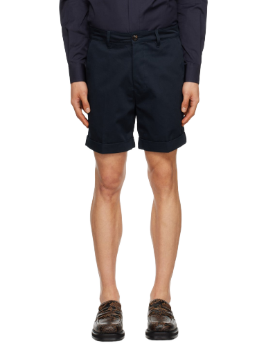 Kratke hlače AMI Rolled Shorts Mornarica | HSO001.CO0020