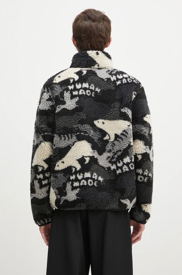 Pulover Human Made Animal Print Fleece Jacket Črna | HM28JK038, 2