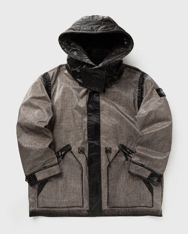 Parka Stone Island Short Hooded Parka with Grid Pattern and Contrast Panels Večbarvna | K2S154100079S0237.V0061, 0