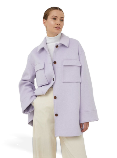 Plašči Samsoe Samsoe Dione Overshirt Lila | F20400090