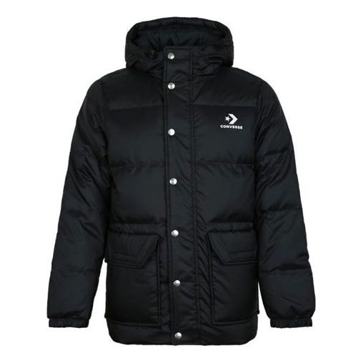 Puhovka Converse Converse Down Fill Puffer Jacket Črna | 10006880-A01