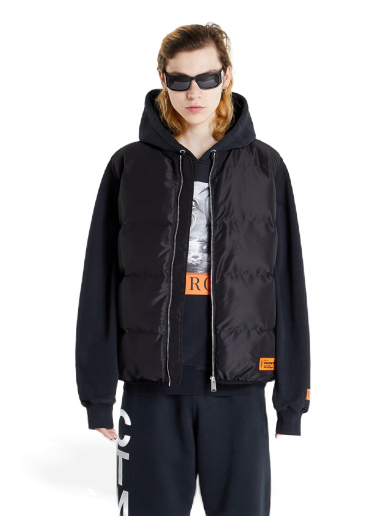 Telovnik HERON PRESTON Logo Tape Nylon Padded Vest Črna | HMEA073S22FAB0011000