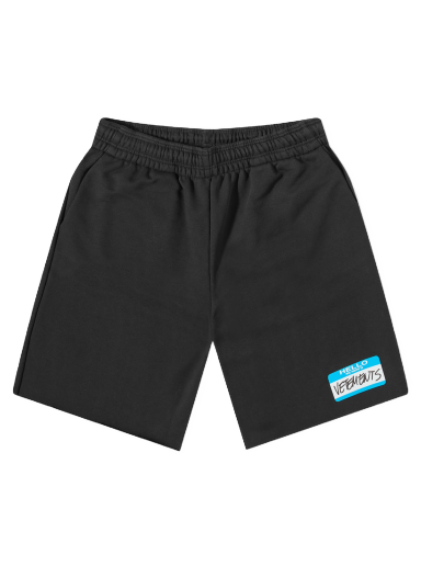 Kratke hlače VETEMENTS My Name Is Short Črna | UE63SS450B