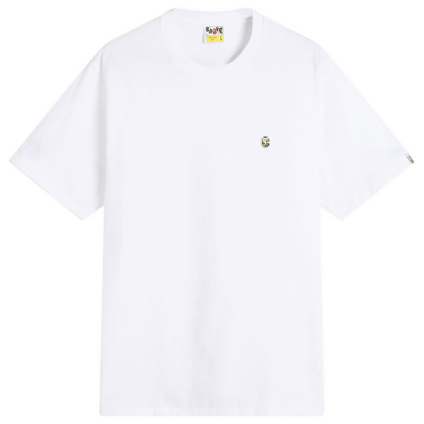 Majica BAPE Bathing Ape ABC Camo One Point Tee, Size Large Bela | 001TEL301004M-WGN