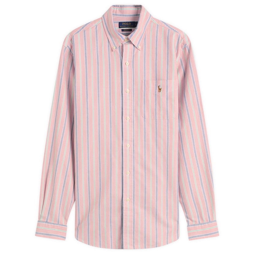 Srajce Polo by Ralph Lauren Button Down Stripe Oxford Shirt Večbarvna | 710P00630004-ORA