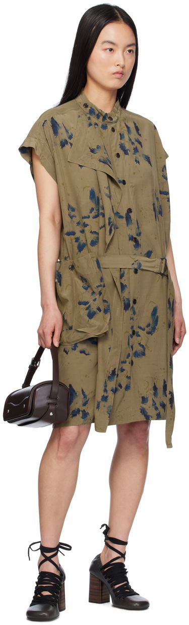 Obleke LEMAIRE Lemaire Asymmetrical Minidress Zelena | DR1063 LF1262, 3