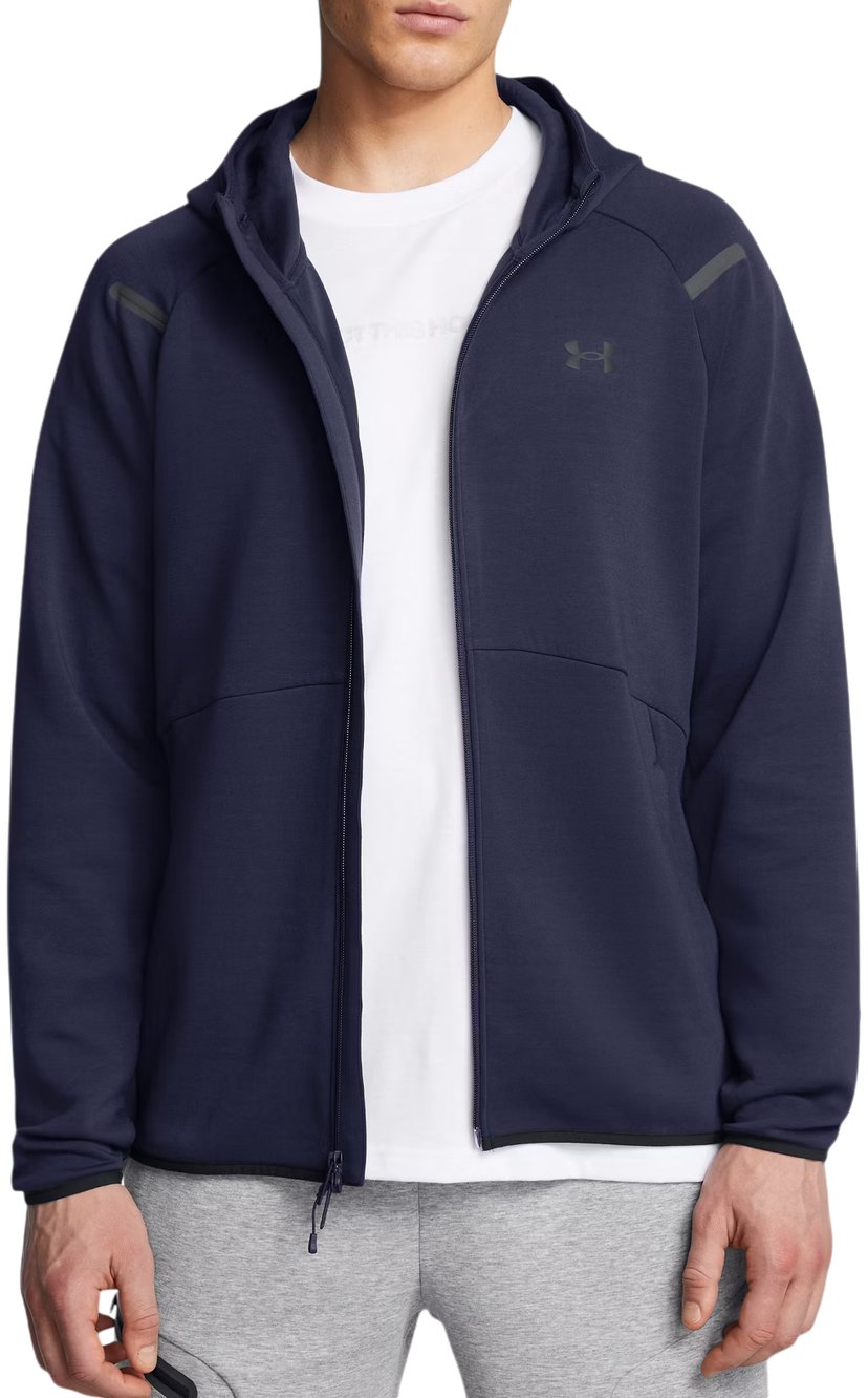 Pulover Under Armour Fleece Full-Zip Hoodie Mornarica | 1389352-410