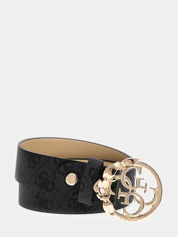 Pasovi GUESS Emera 4G Logo Belt Črna | BW9105P4235