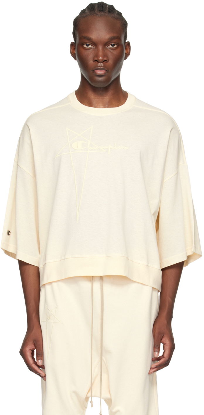 Majica Rick Owens Edition Tommy T-Shirt Bež | CM01D9404 CHJER