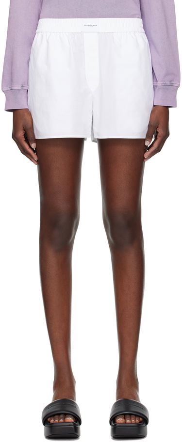 Kratke hlače Alexander Wang Alexander Wang.t Button-Fly Shorts Bela | 4WC2244370, 0