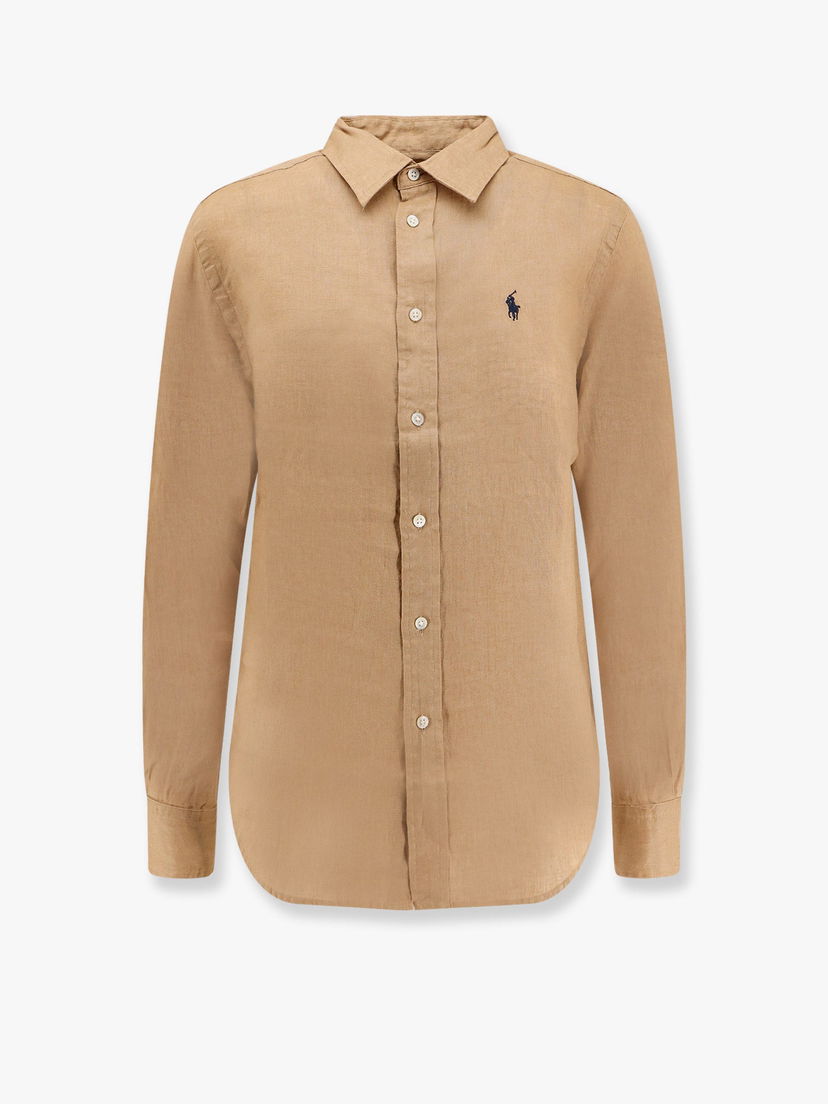 Srajce Polo by Ralph Lauren Polo Ralph Lauren Women's Linen Button-Down Shirt Bež | 211970730005