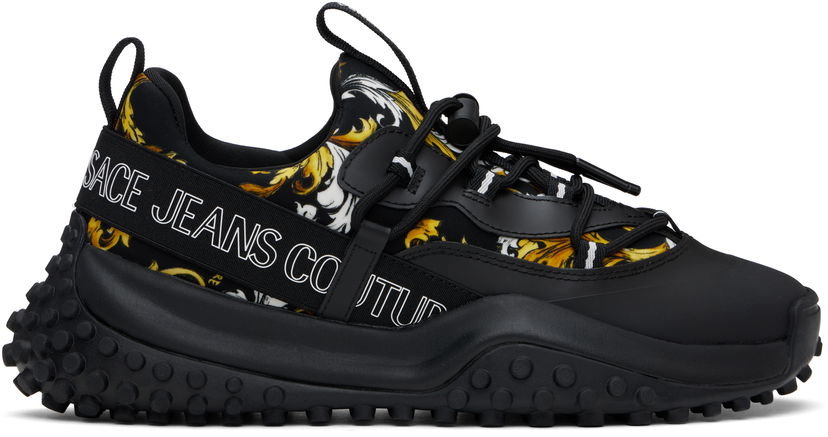 Superge in čevlji Versace Versace Jeans Couture Outline Barocco Hyber Črna | E78YA3SN2_EZSC68