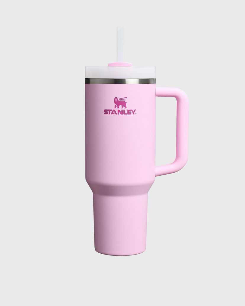 Steklenica za pitje Stanley Quencher H2.0 FlowState Tumbler with Handle and Straw Roza | 10-10825-050