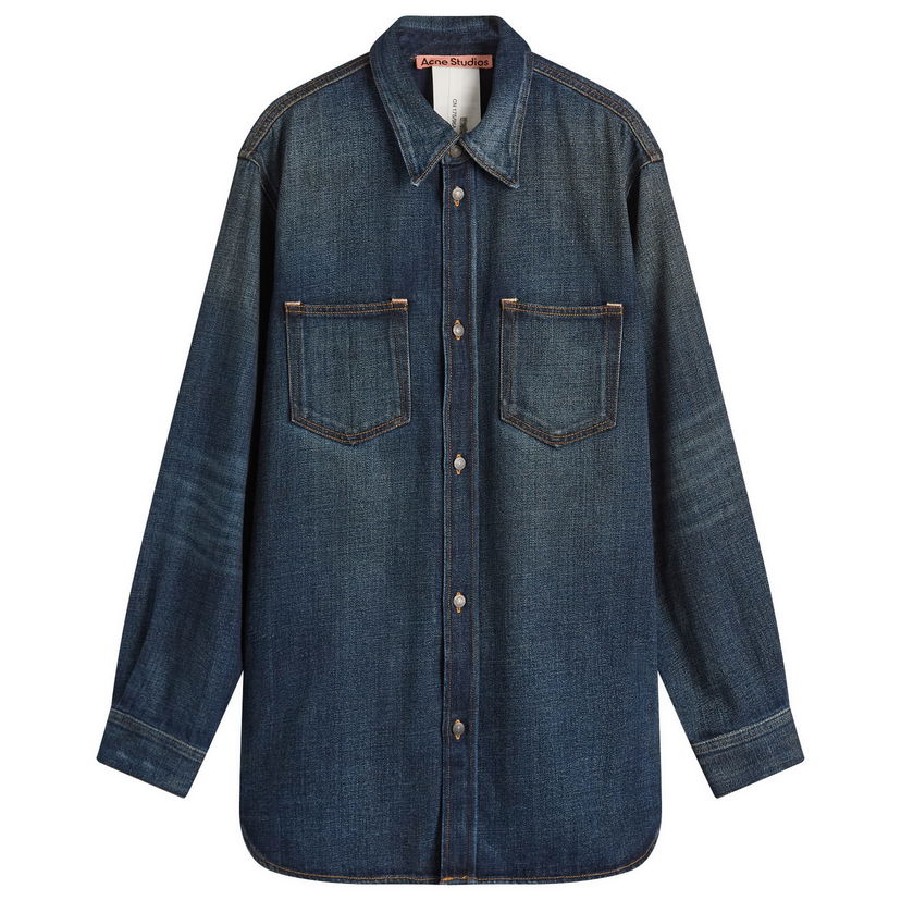 Srajce Acne Studios Karto Yoyogi Wash Denim Shirt, Size X-Small Modra | CB0112-838