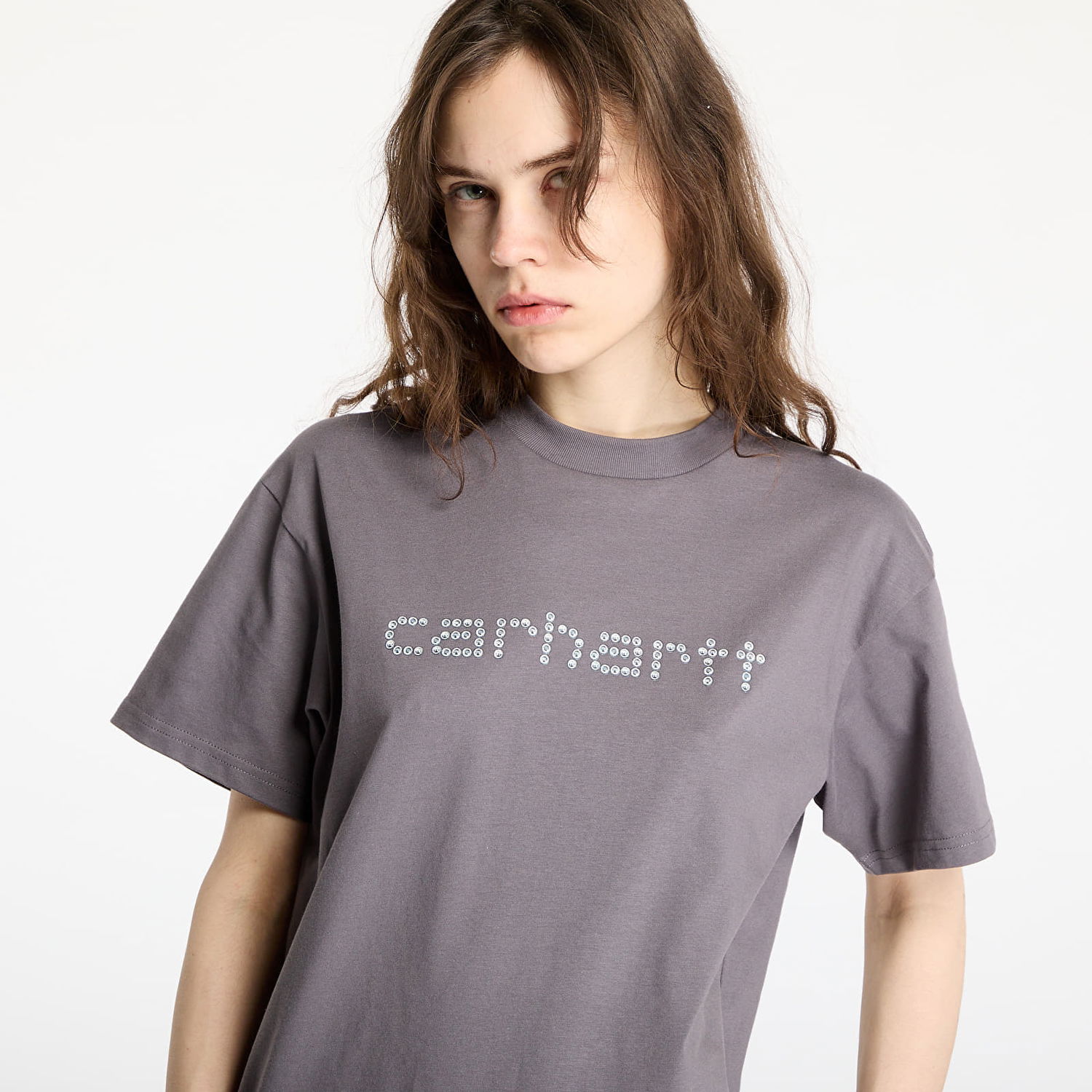 Majica Carhartt WIP Carhartt WIP Rivet Script T-Shirt Siva | I034396.2LQXX, 1