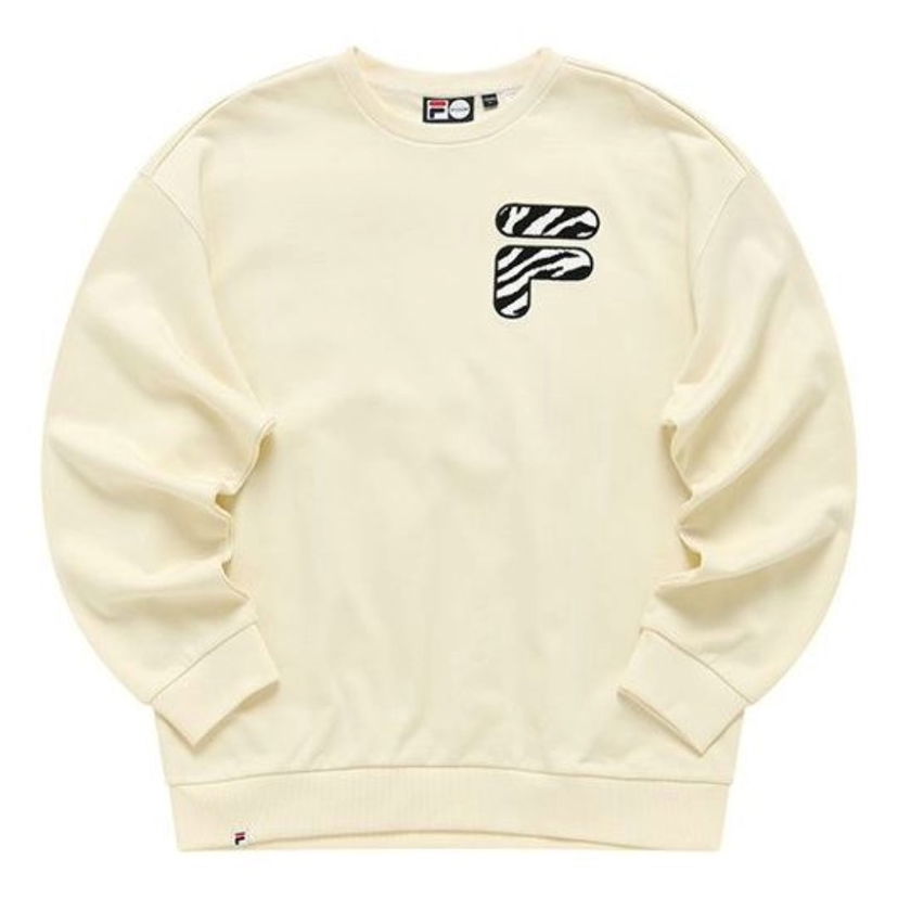 Pleteni pulover FILA FUSION Logo Printed Sweater Bež | T11U216207F-IV
