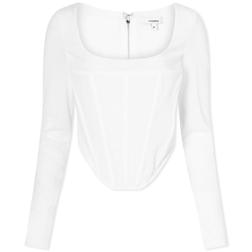 Krop-top Miaou Maud Corset Top Bela | 7065PM3WH