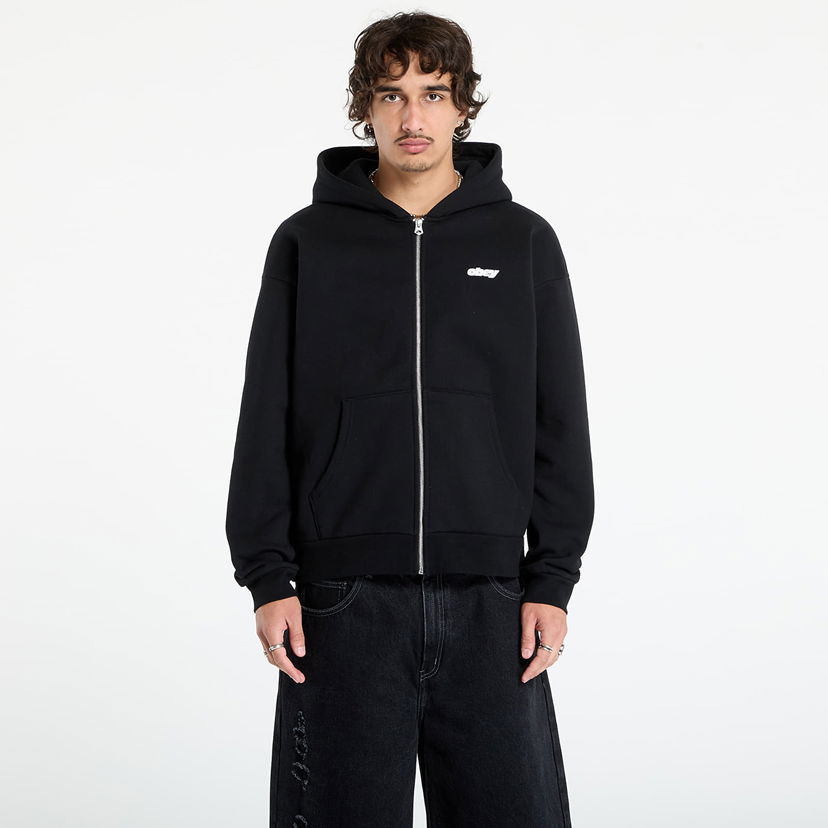 Pulover OBEY OBEY Gaze Extra Heavy Zip Hoodie Črna | 112460030-BLK