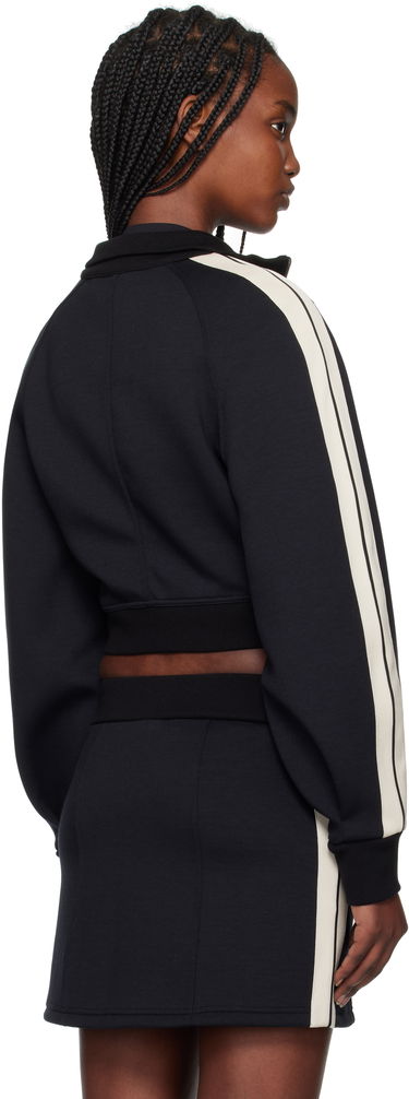 Trenirka Palm Angels Palm Angels Neoprene Cropped Track Jacket Mornarica | PWEA127S25FAB0011003, 2