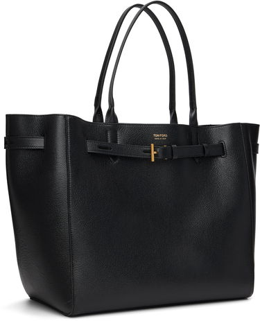 Tote bag Tom Ford Tom Ford Grain Leather Large Tote Črna | L1823-LCL429X, 1