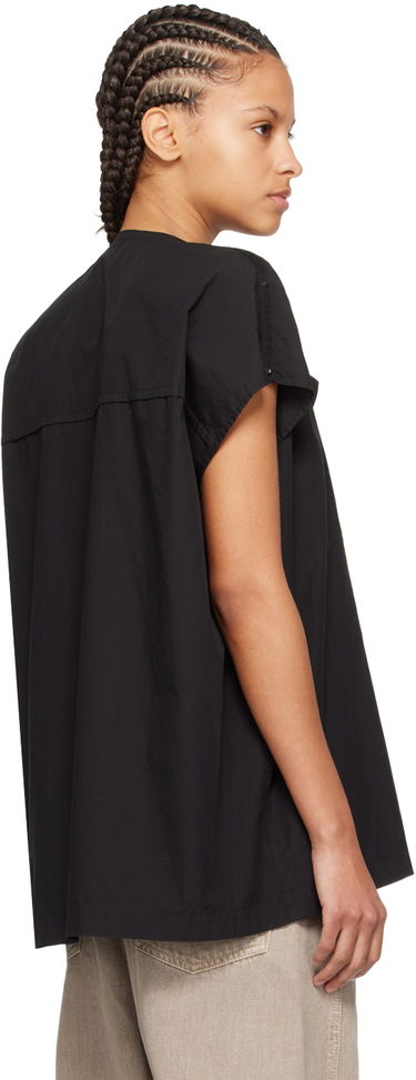 Majica brez rokavov LEMAIRE Cap Sleeve Blouse Črna | TO1185 LF1218, 2