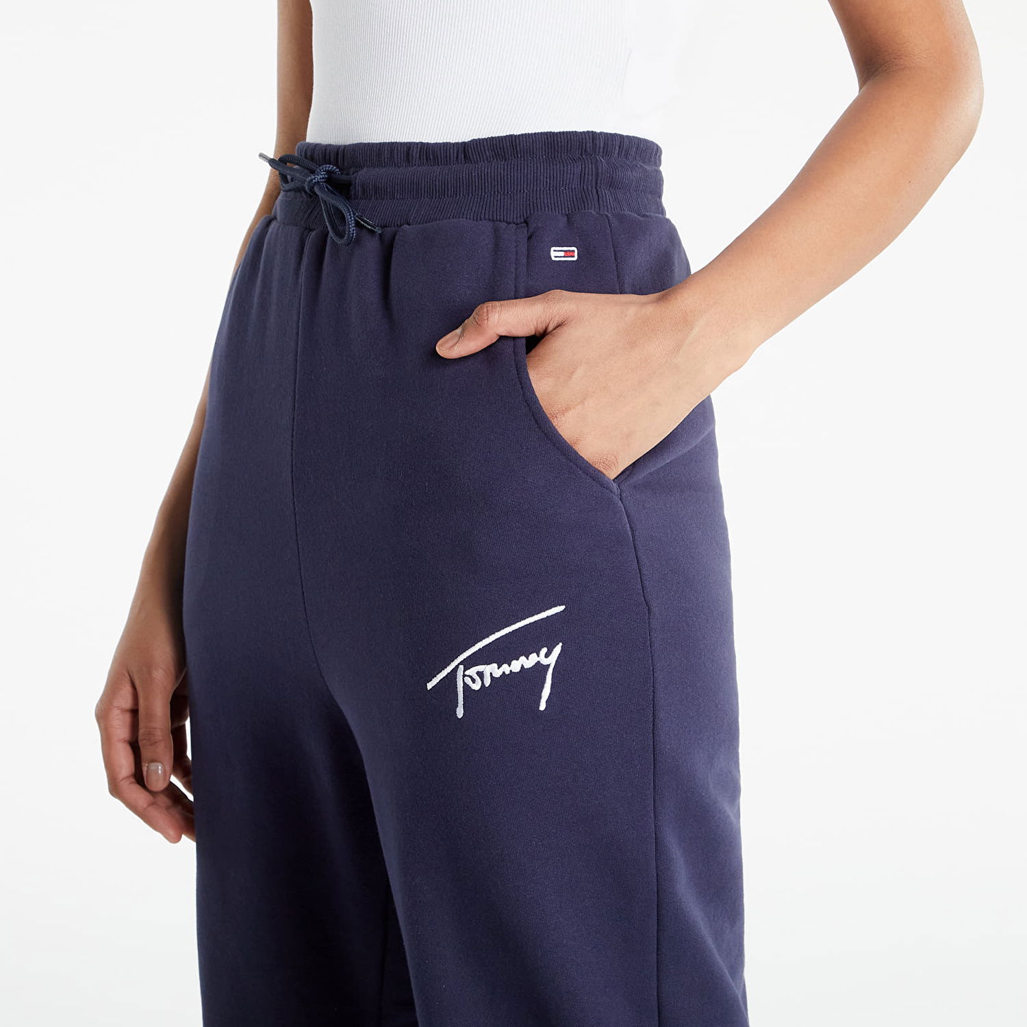 Trenirka Tommy Hilfiger Signature Sweatpants Mornarica | DW0DW11886 C87, 1