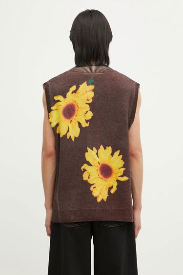 Pleteni pulover JW Anderson Printed Vest Rjava | KW1305-YN0008-685, 2