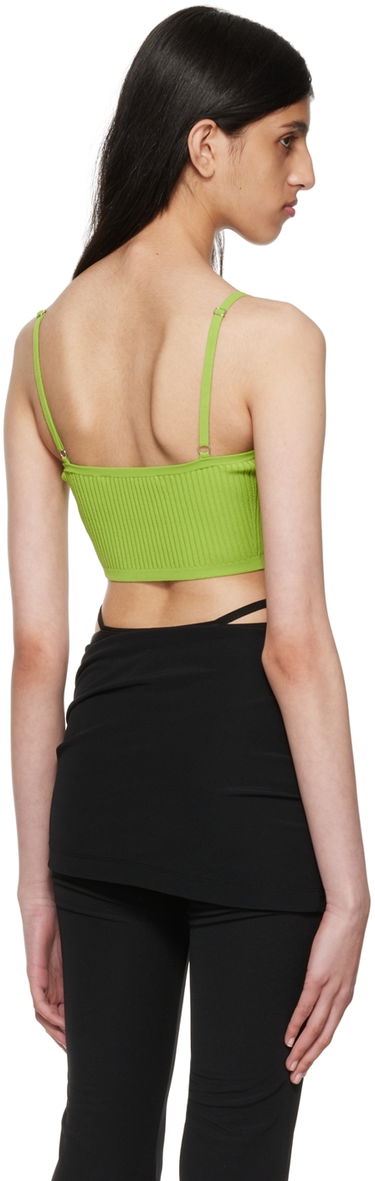 Krop-top Helmut Lang Helmut Lang Rib Knit Camisole Zelena | M04HW701, 2