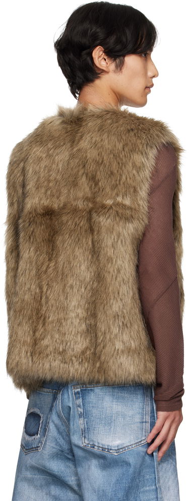 Telovnik Andersson Bell Andersson Bell Reversible Faux-Leather & Faux-Fur Vest Rjava | awa722u, 2