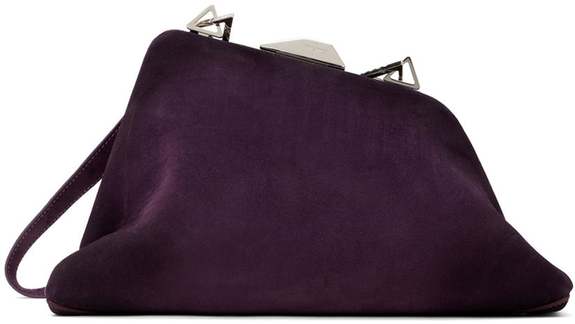Torbica The Attico The Attico Day Off Suede Shoulder Bag Lila | 247WAH49 L108