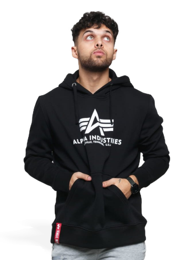Pulover Alpha Industries Basic Hoody Črna | 178312 03