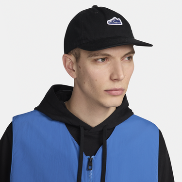 Kapa Nike Club Unstructured Flat Bill Dunk Patch Cap Črna | FN4404-010, 3