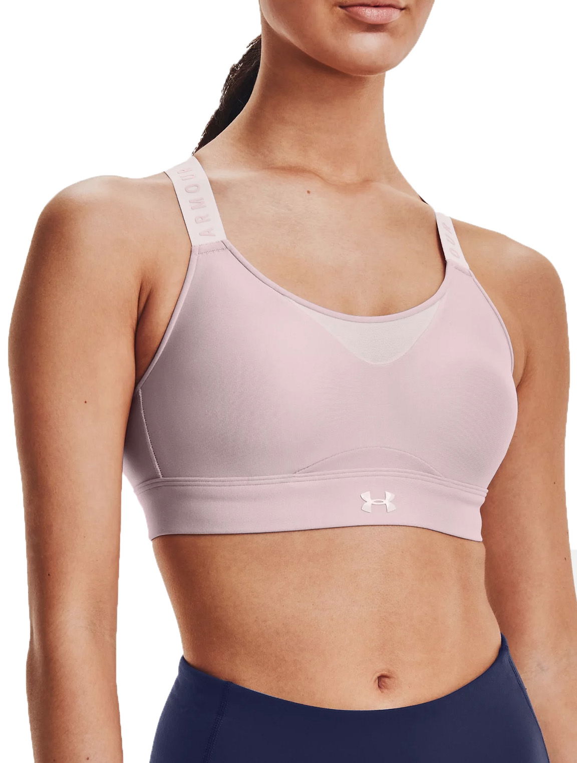 Modrček Under Armour Infinity Low Bra Roza | 1351994-100, 0