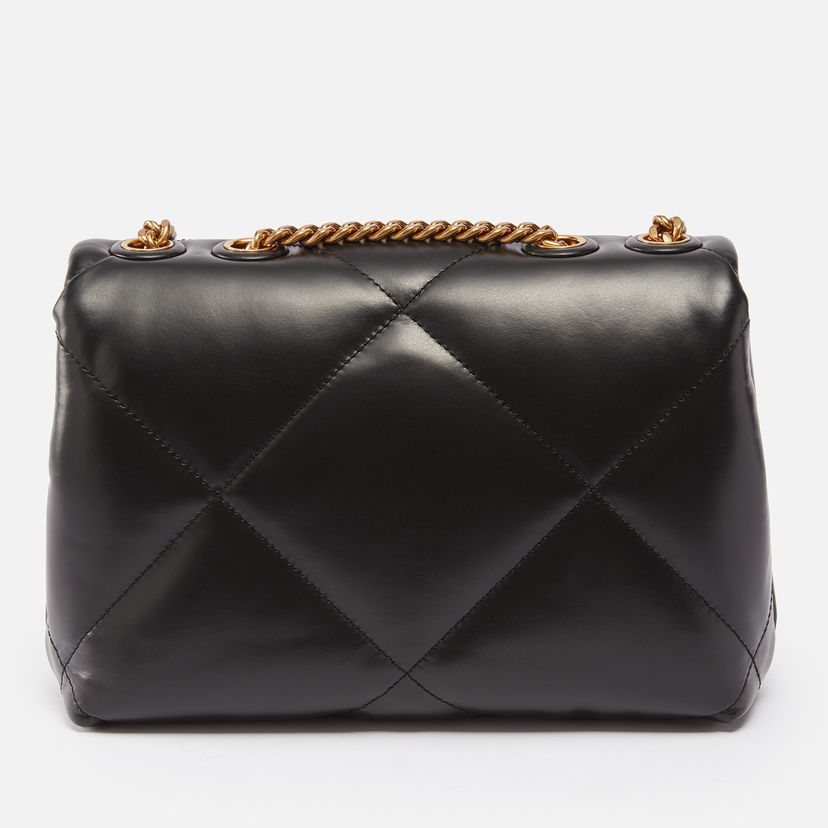 Torba za čez ramo Tory Burch Small Convertible Quilted Leather Shoulder Bag Črna | 154706-001