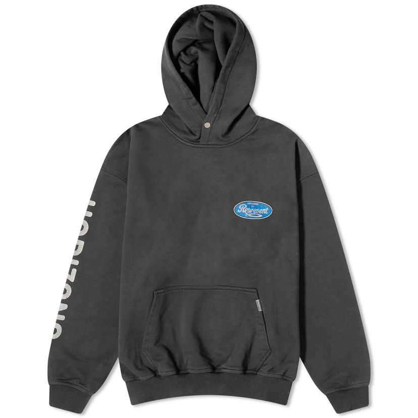 Pulover Represent Clo Parts Hoodie in Aged Črna | MLM403-444