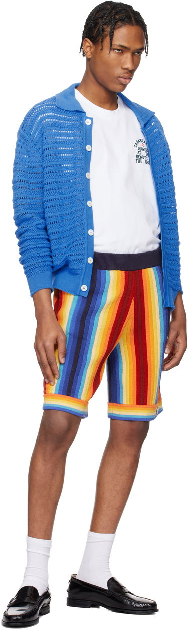 Kratke hlače Casablanca Casablanca Gradient Stripe Towelling Shorts Večbarvna | MS25-KW-924-01, 4