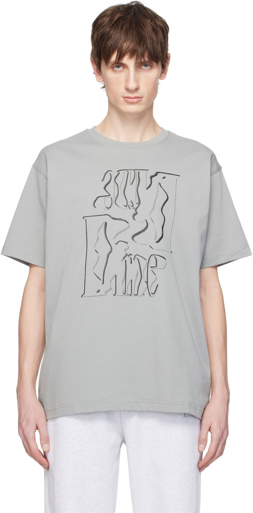 Majica Dime Dime Monogram T-Shirt Siva | DIMESP2560GRA