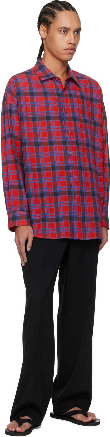Srajce The Row The Row Lancaster Plaid Shirt Rdeča | 882-W3796, 3