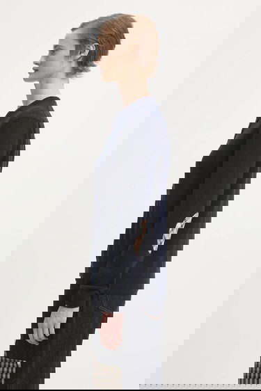 Pleteni pulover Barbour Pendle Knitted Cardigan with Wool Blend Mornarica | LKN1076NY78, 1