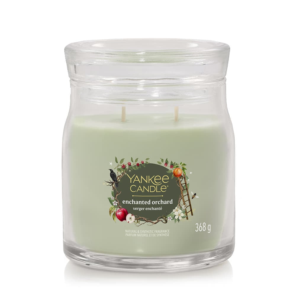 Sveče Yankee Candle Signature Medium Jar 2 Wicks Enchanted Orchard Zelena | 43497, 0