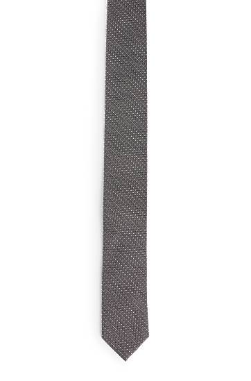 Pasovi BOSS Tie with Jacquard Micro Dots Siva | 50520645, 0