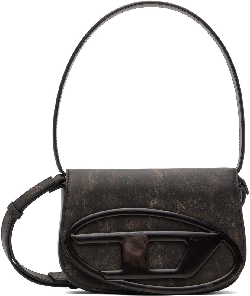 Torbica Diesel Distressed Leather Shoulder Bag Črna | X08396 P0743