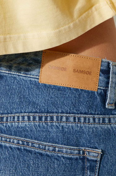 Krila Samsoe Samsoe Samsoe Samsoe SASHELLY Mini Denim Skirt Modra | F24200020, 4