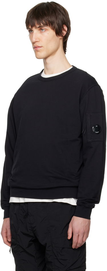 Pleteni pulover C.P. Company C.P. Company Light Fleece Crewneck Sweatshirt Črna | 18CMSS019A-002246G, 3